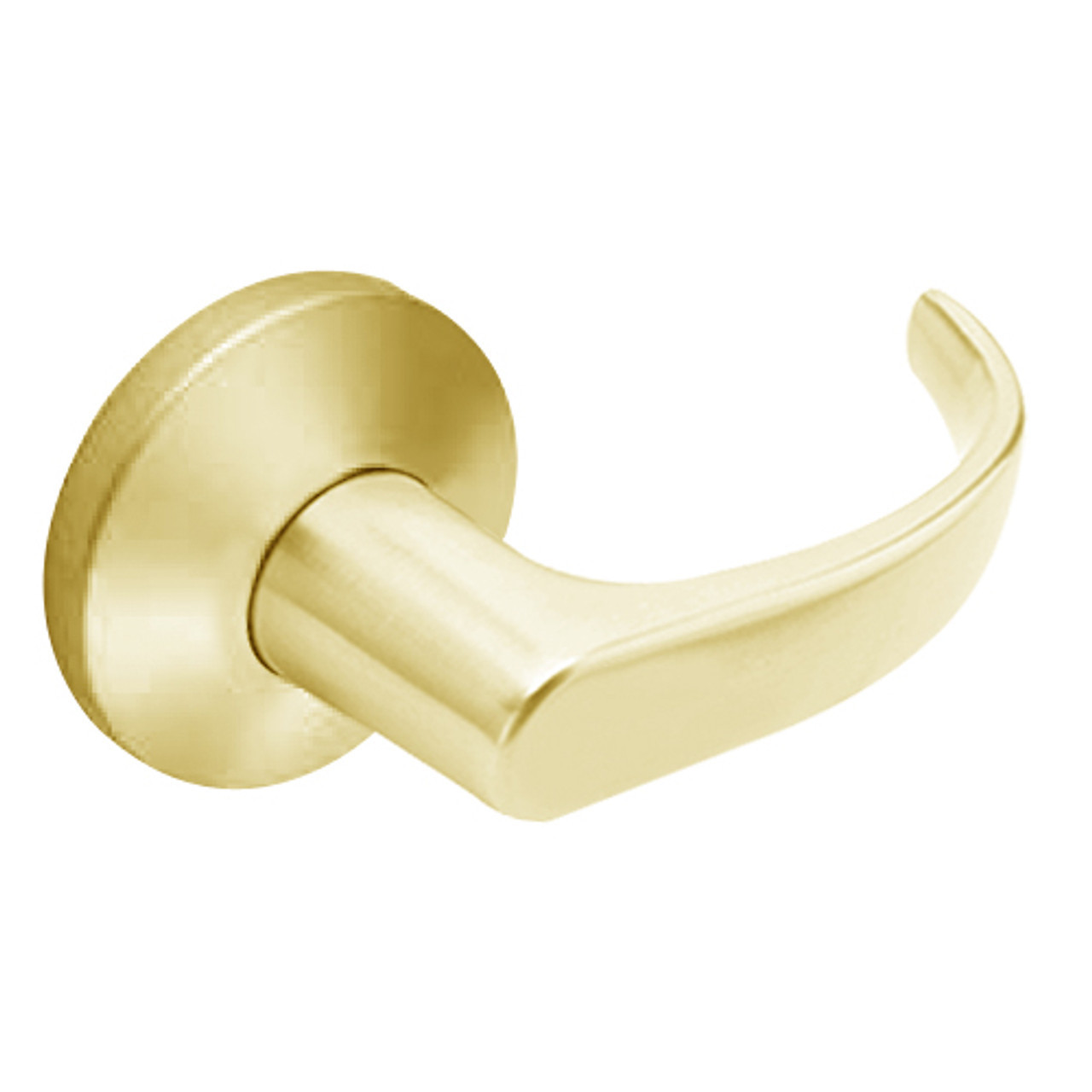 9KW47DEL14KSTK605RQELM Best 9KW Series Fail Safe Electromechanical Heavy Duty Cylindrical Lock with Curved w/ Return Style in Bright Brass