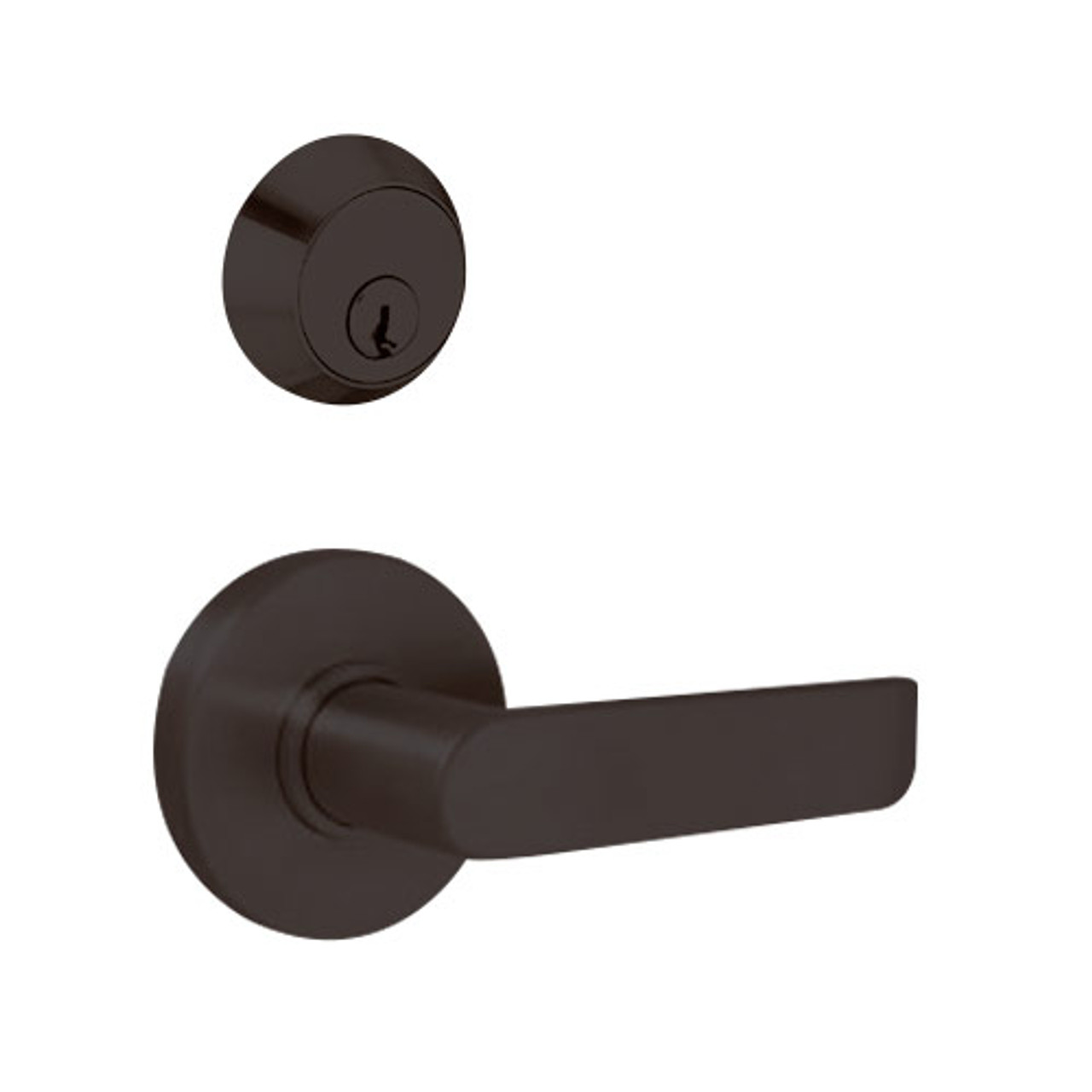 MSS-R-C-09-622-IC TownSteel Double Cylinder Apartment / Exit / Public Toilet Heavy Duty Sectional Mortise Lock with Congress Lever Prep for SFIC in Oil Rubbed Bronze