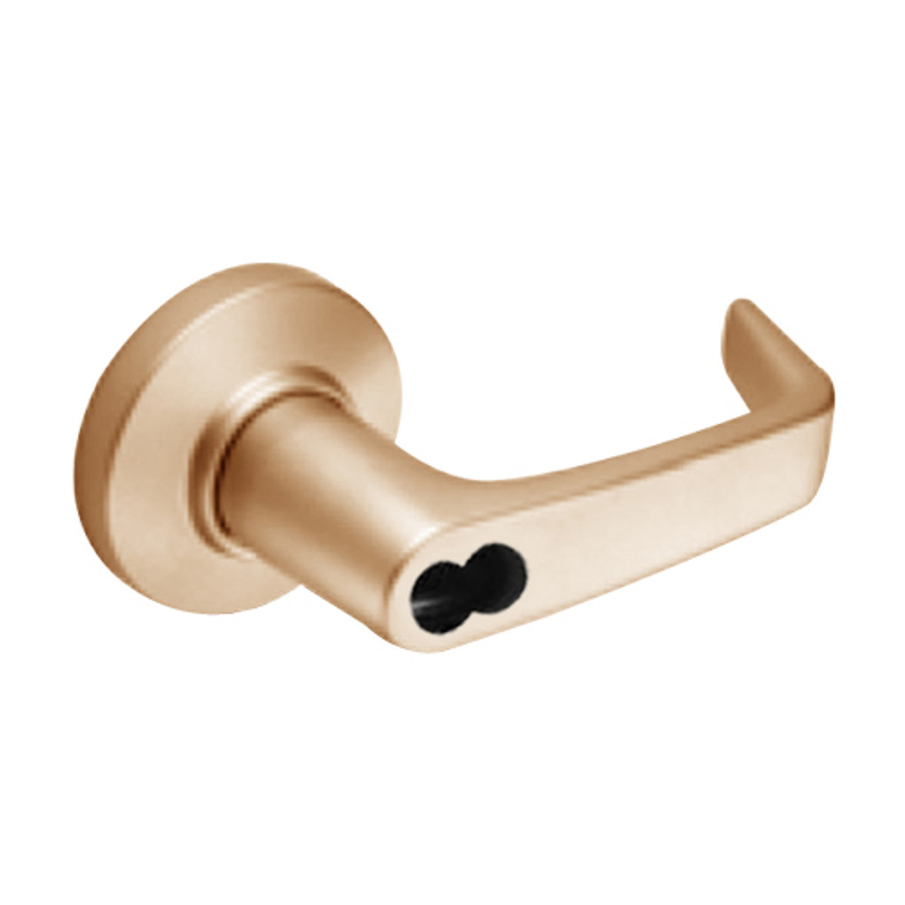 9KW57DEL15CS3612RQELM Best 9KW Series Fail Safe Electromechanical Heavy Duty Cylindrical Lock with Contour w/ Angle Return Style in Satin Bronze