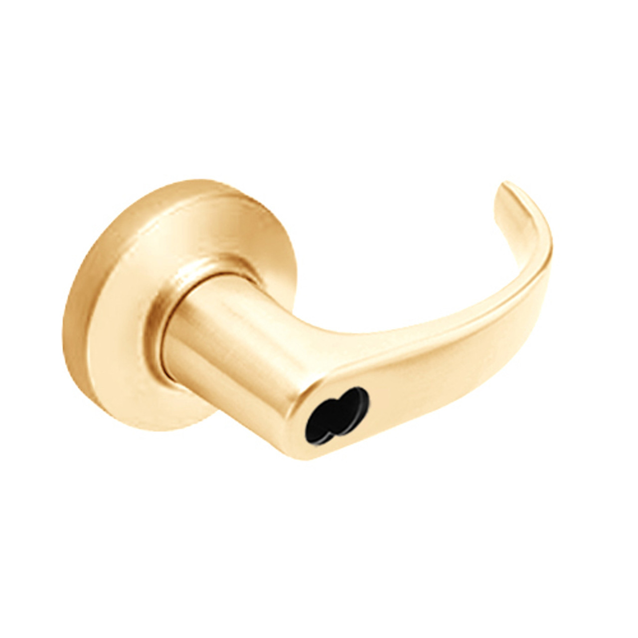 9K47H14CS3611 Best 9K Series Hotel Cylindrical Lever Locks with Curved with Return Lever Design Accept 7 Pin Best Core in Bright Bronze