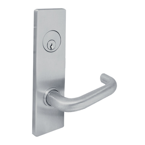 MSE-R-T-29-630-IC TownSteel Single Cylinder Classroom Deadbolt Heavy Duty Low Escutcheon Mortise Lock with Tango Lever Prep for SFIC in Satin Stainless Steel