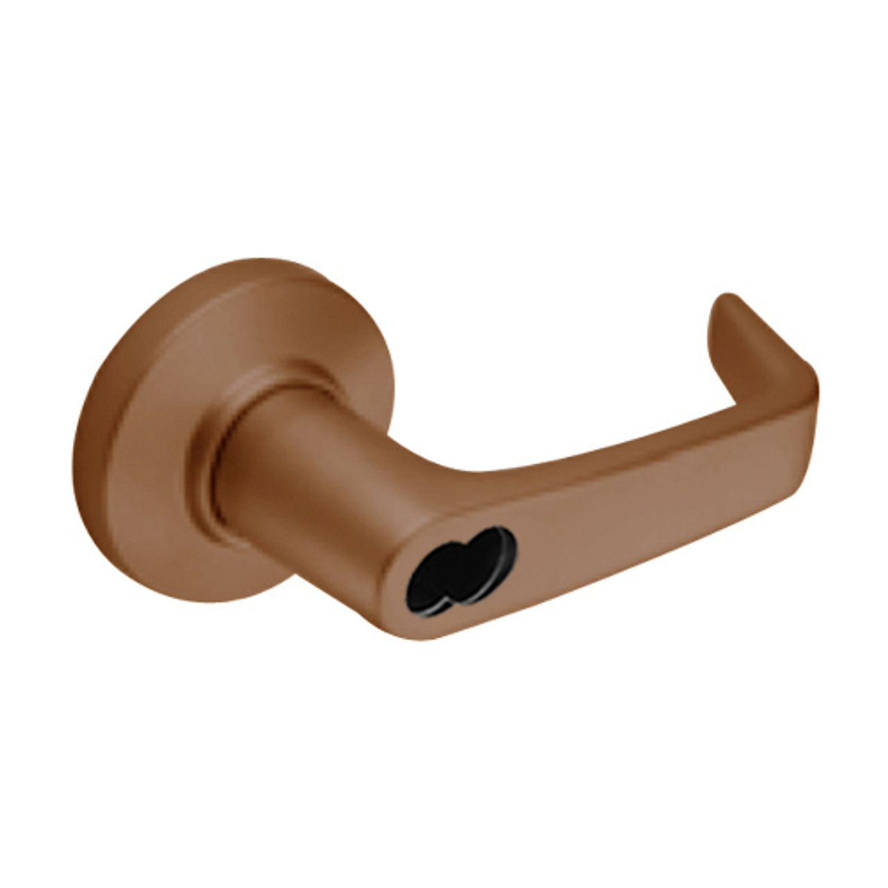 9K47H15CS3690 Best 9K Series Hotel Cylindrical Lever Locks with Contour Angle with Return Lever Design Accept 7 Pin Best Core in Dark Bronze