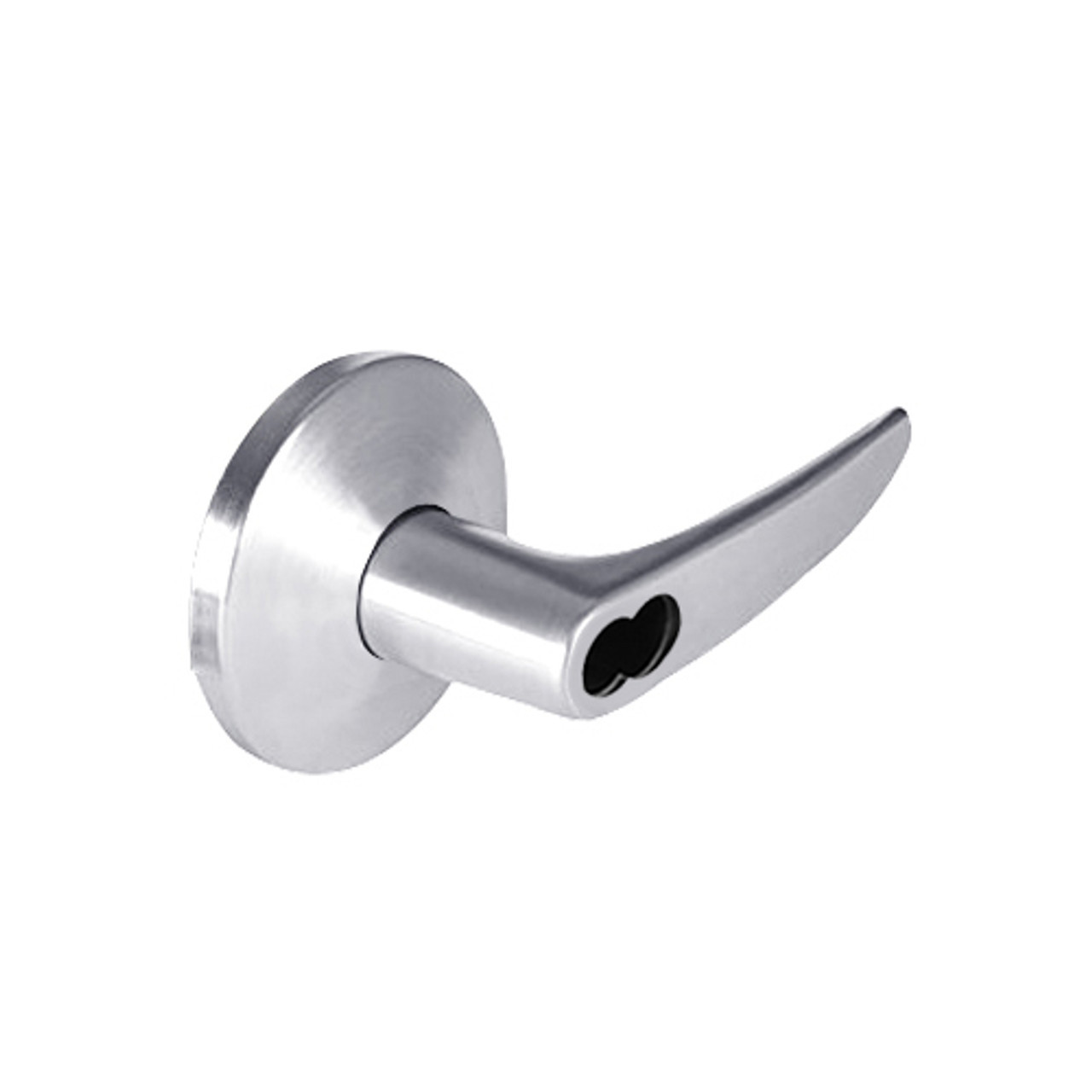 9K47H16LSTK625 Best 9K Series Hotel Cylindrical Lever Locks with Curved without Return Lever Design Accept 7 Pin Best Core in Bright Chrome