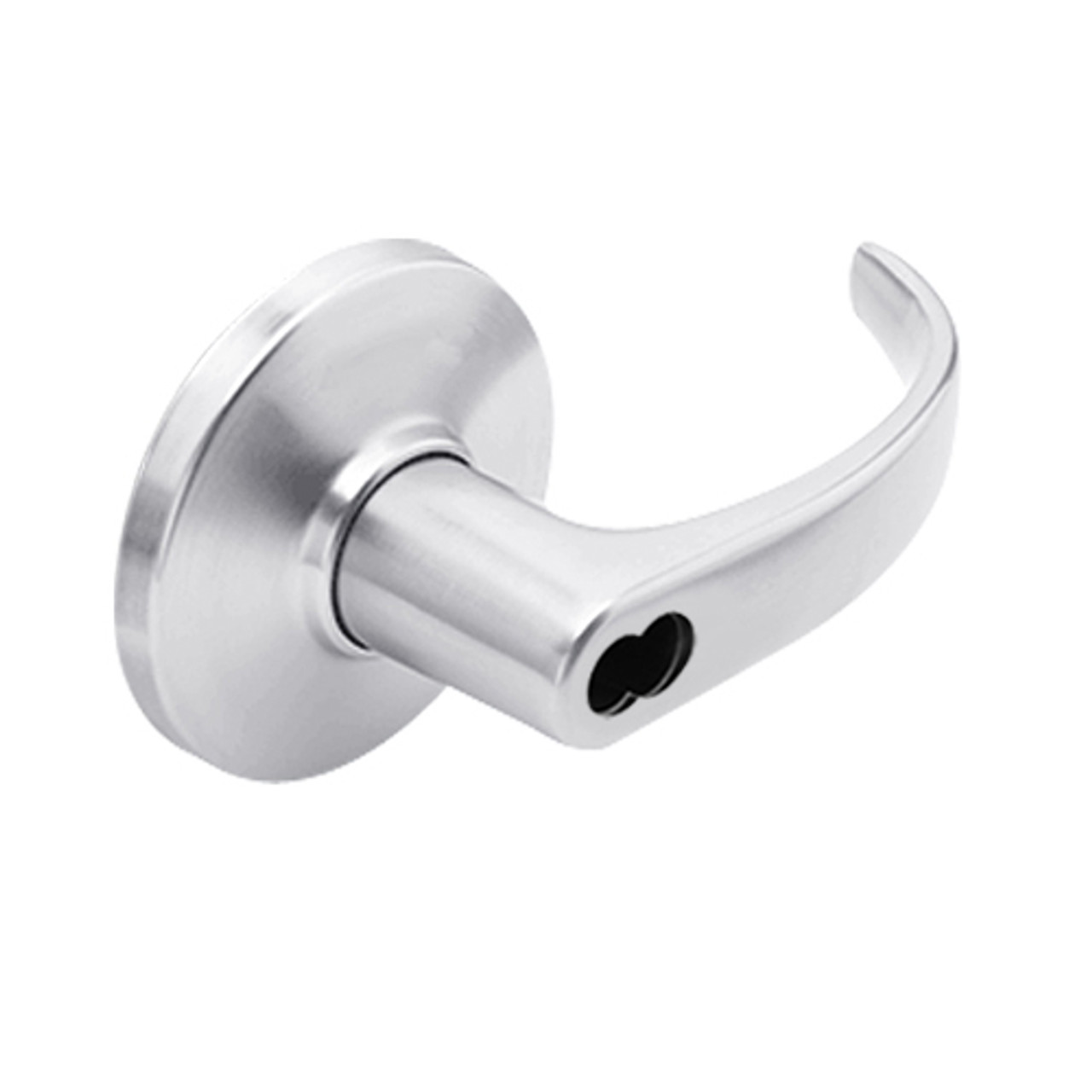 9K57H14DSTK625 Best 9K Series Hotel Cylindrical Lever Locks with Curved with Return Lever Design Accept 7 Pin Best Core in Bright Chrome