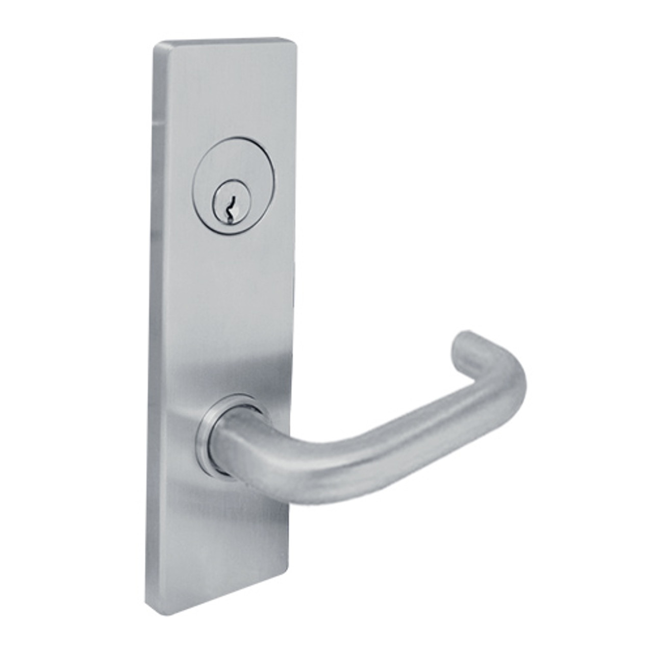 MSE-R-T-16-630 TownSteel Double Cylinder Deadlock Heavy Duty Low Escutcheon Mortise Lock with Tango Lever in Satin Stainless Steel