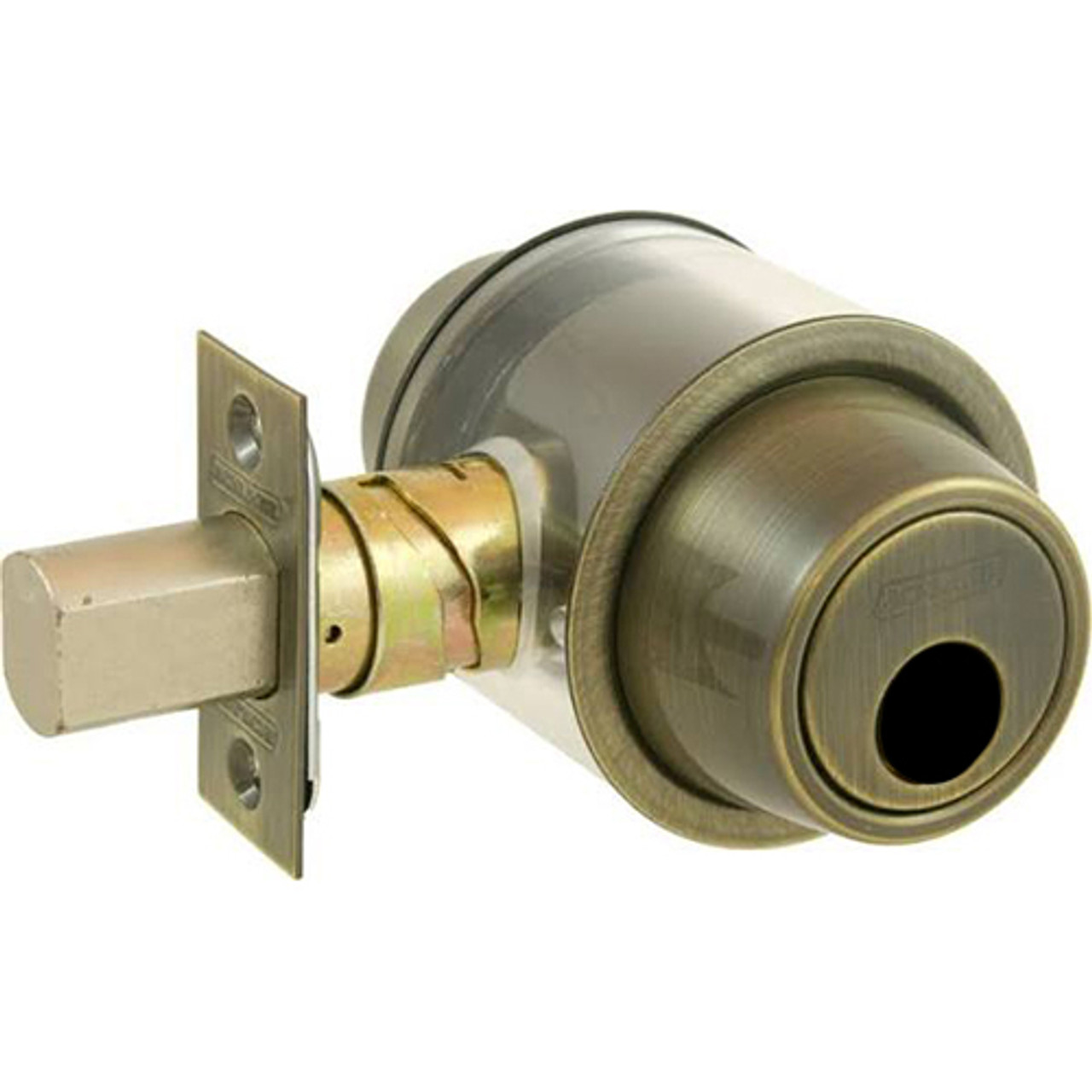 B562L-609 Schlage Grade 2 Double Cylinder Deadbolt With Less Core in Antique Brass B562L-609 Schlage Grade 2 Double Cylinder Deadbolt With Less Core in Antique Brass