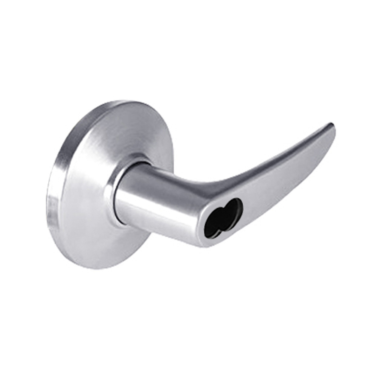 9K57H16DSTK625 Best 9K Series Hotel Cylindrical Lever Locks with Curved without Return Lever Design Accept 7 Pin Best Core in Bright Chrome