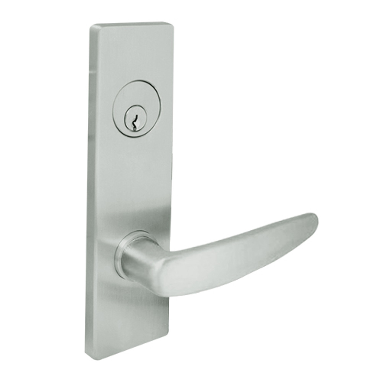 MSE-R-G-07-630-IC TownSteel Single Cylinder Storeroom / Closet Heavy Duty Low Escutcheon Mortise Lock with Gala Lever Prep for SFIC in Satin Stainless Steel