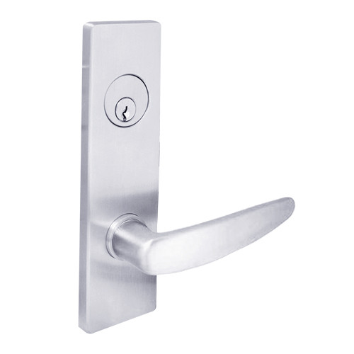 MSE-R-G-32-625 TownSteel Double Cylinder Intruder Latch Bolt Heavy Duty Low Escutcheon Mortise Lock with Gala Lever in Bright Chrome
