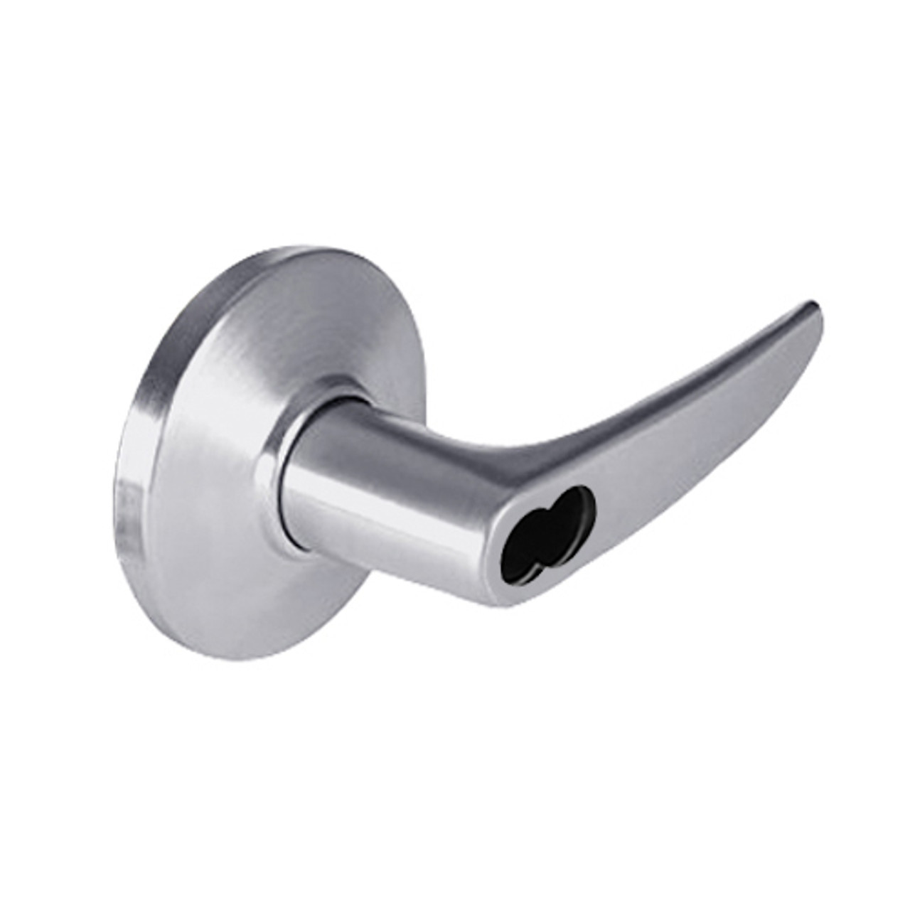 9K47HJ16DS3626 Best 9K Series Hotel Cylindrical Lever Locks with Curved without Return Lever Design Accept 7 Pin Best Core in Satin Chrome