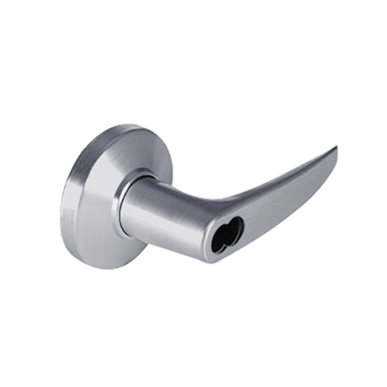 9K57HJ16CS3626 Best 9K Series Hotel Cylindrical Lever Locks with Curved without Return Lever Design Accept 7 Pin Best Core in Satin Chrome