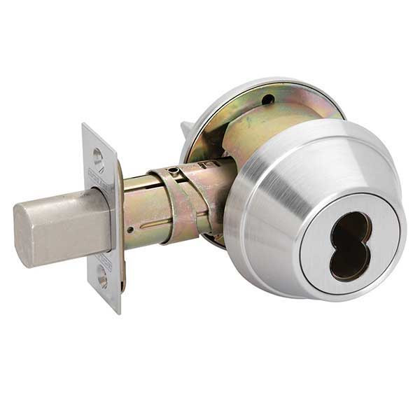 B661J-626 Schlage B600 Tubular DeadBolt One-Way Function with Outside Trim with Prepped for FSIC in Satin Chromium Plated