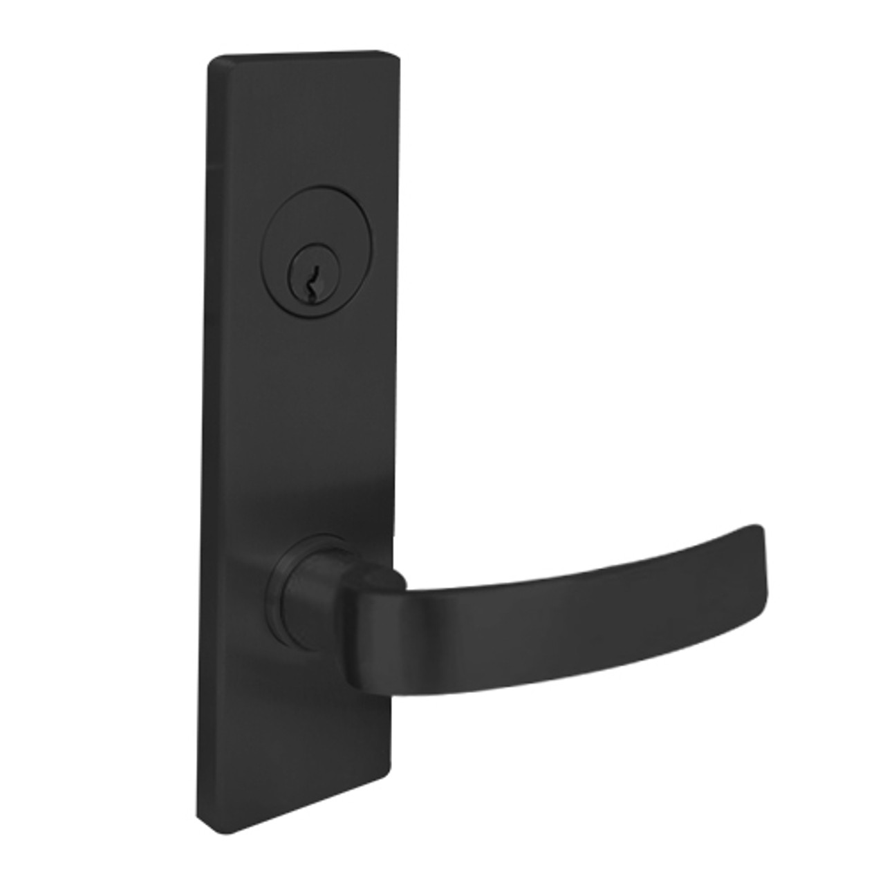 MSE-R-A-07-622 TownSteel Single Cylinder Storeroom / Closet Heavy Duty Low Escutcheon Mortise Lock with Artistic Lever in Oil Rubbed Bronze