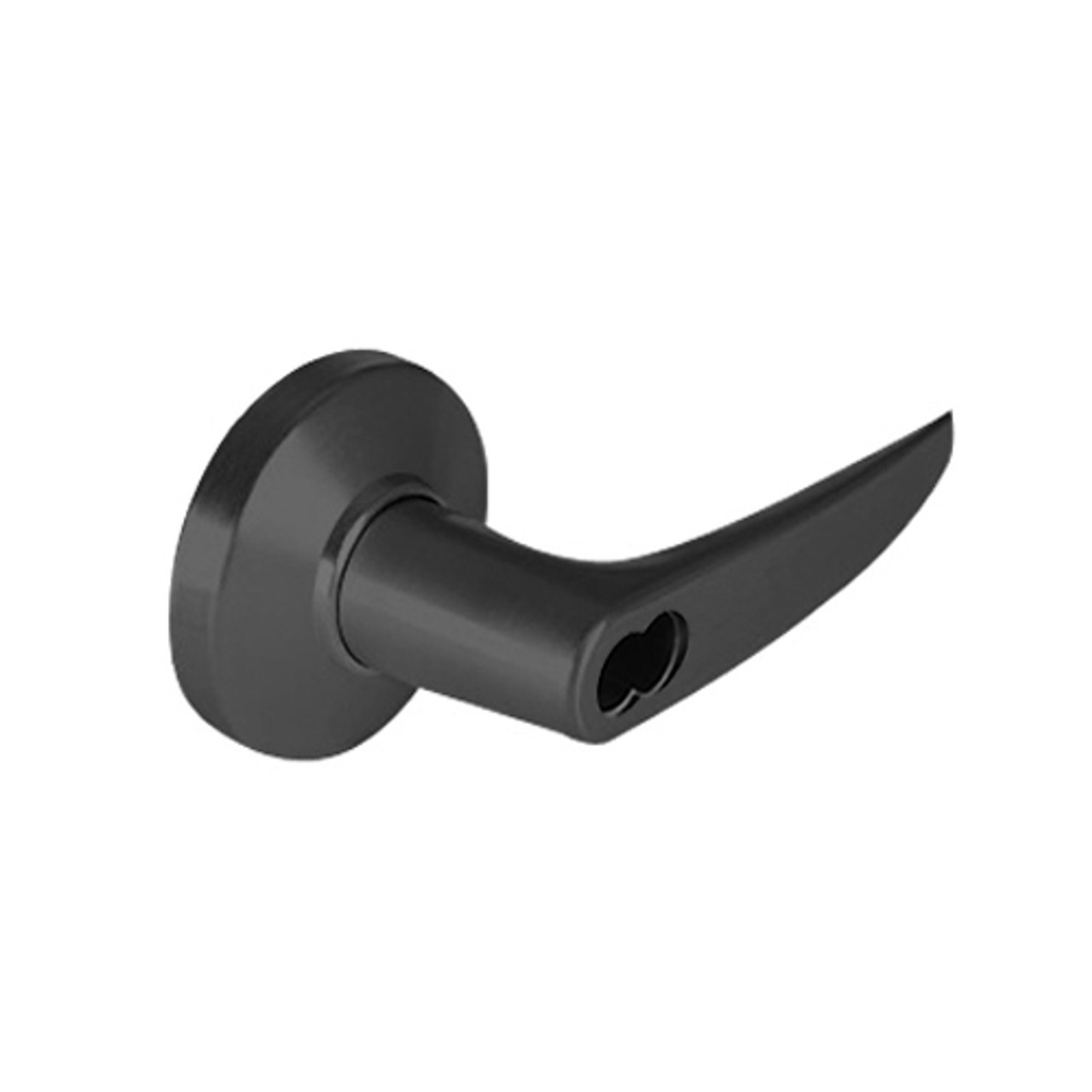 9K47H16CS3622LM Best 9K Series Hotel Cylindrical Lever Locks with Curved without Return Lever Design Accept 7 Pin Best Core in Black