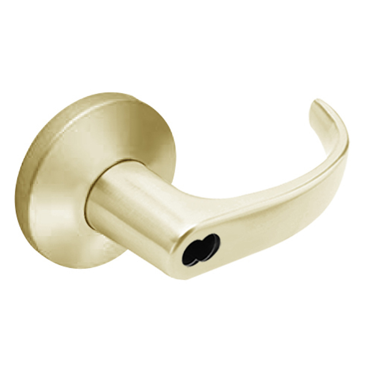 9K57H14KSTK606LM Best 9K Series Hotel Cylindrical Lever Locks with Curved with Return Lever Design Accept 7 Pin Best Core in Satin Brass