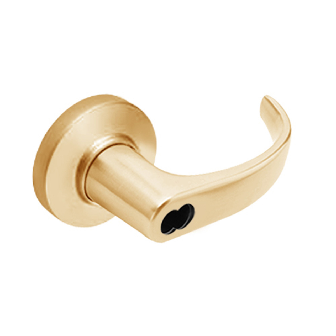 9K57H14CS3612LM Best 9K Series Hotel Cylindrical Lever Locks with Curved with Return Lever Design Accept 7 Pin Best Core in Satin Bronze
