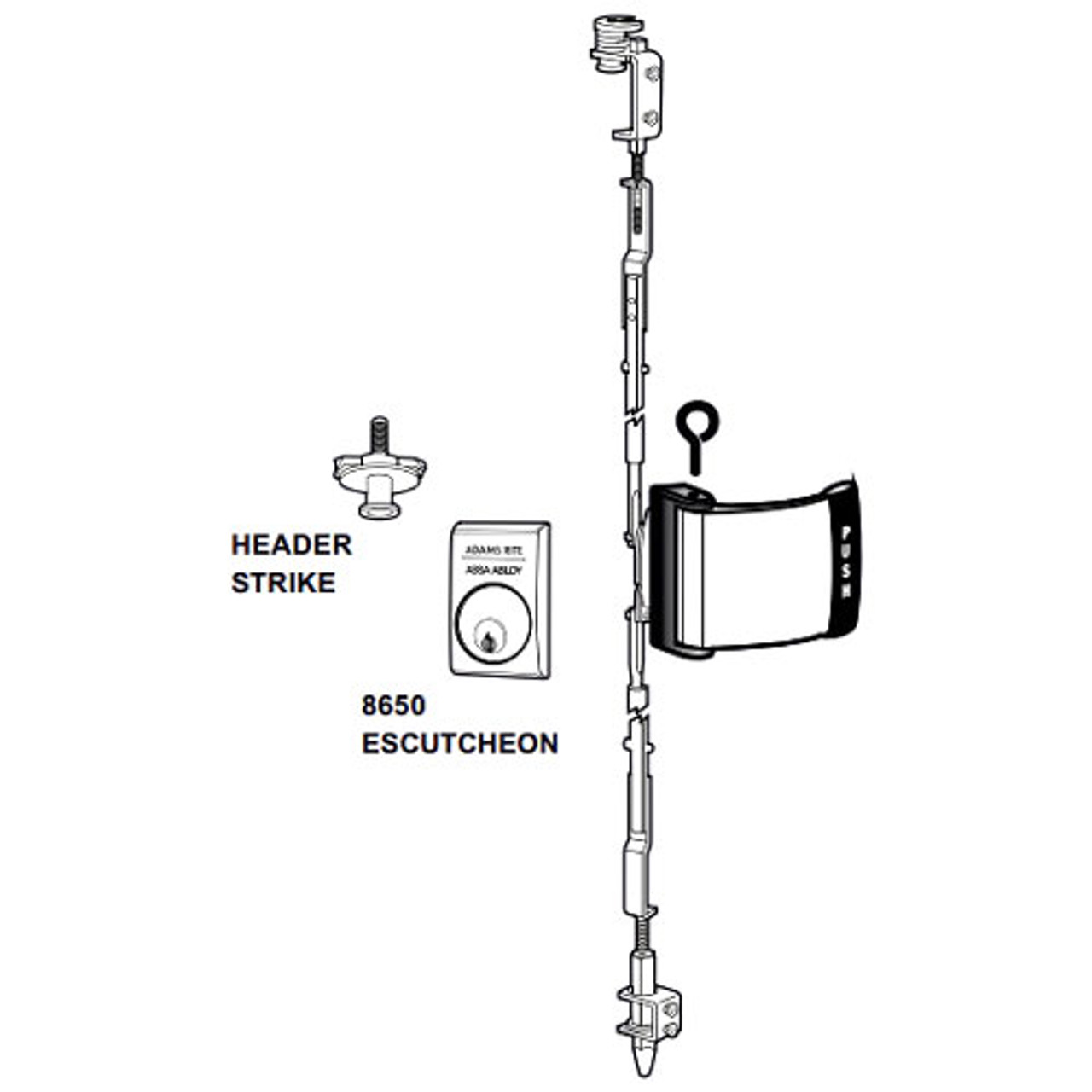 4781T-021-313 Adams Rite Heavy Duty Deadlatch