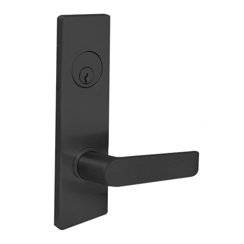 MSE-L-C-12-622 TownSteel Single Cylinder Dormitory / Exit Heavy Duty Low Escutcheon Mortise Lock with Congress Lever in Oil Rubbed Bronze