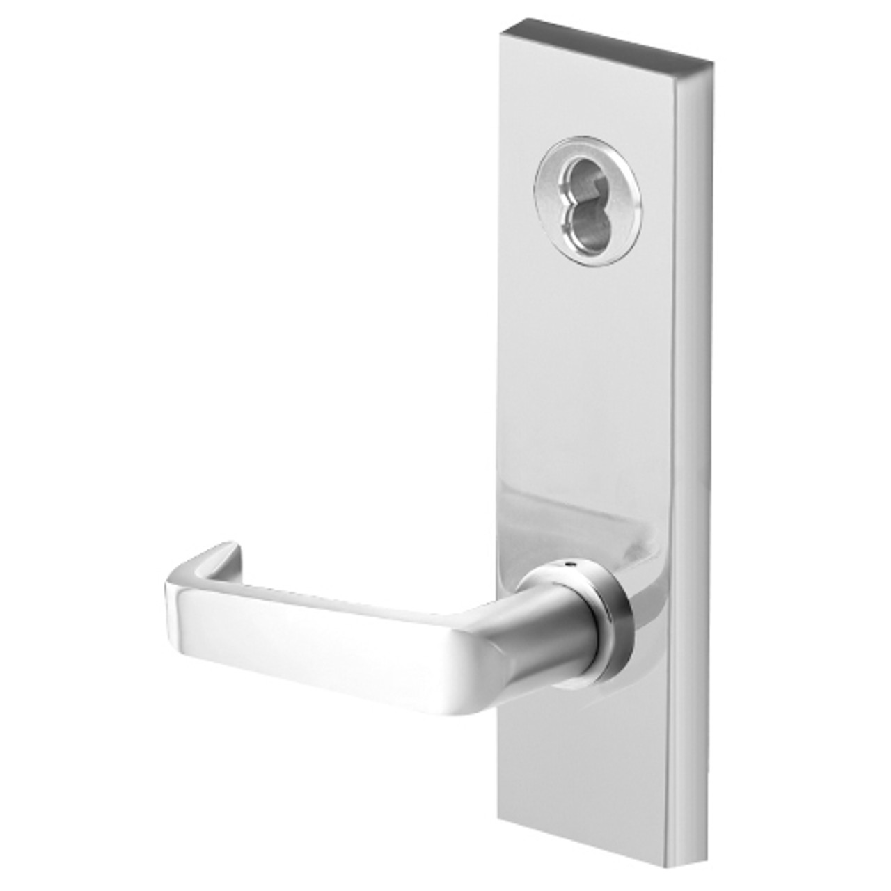 40HTKIS215M629 Best 40H Series Trim Kits Inside Lever w/ turn with Contour w/ Angle Return Style in Bright Stainless Steel