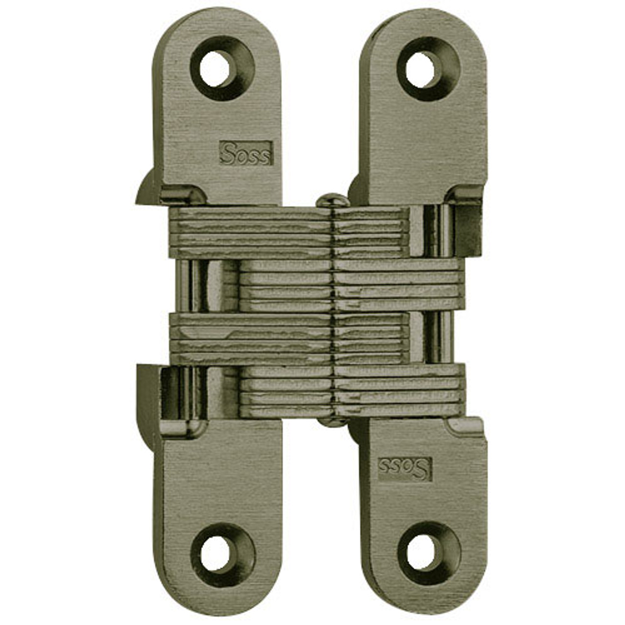 212-US14 Soss Invisible Hinge in Bright Nickel Finish
