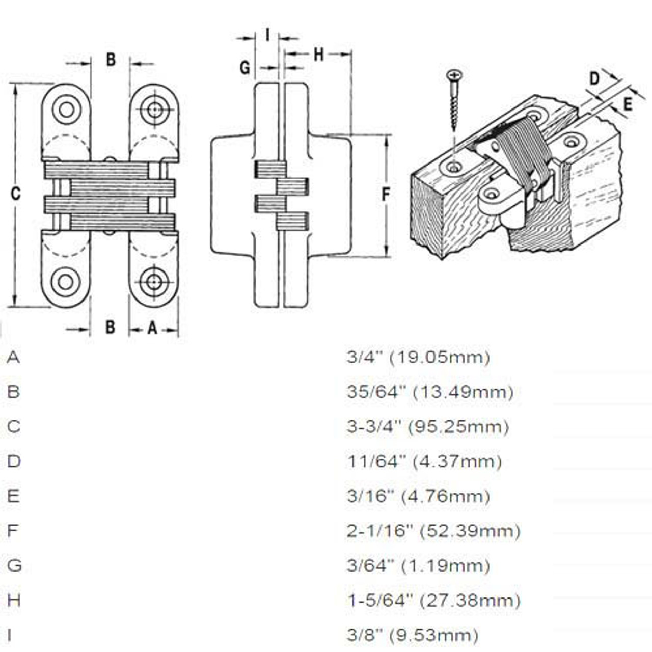 212-US19 Soss Invisible Hinge