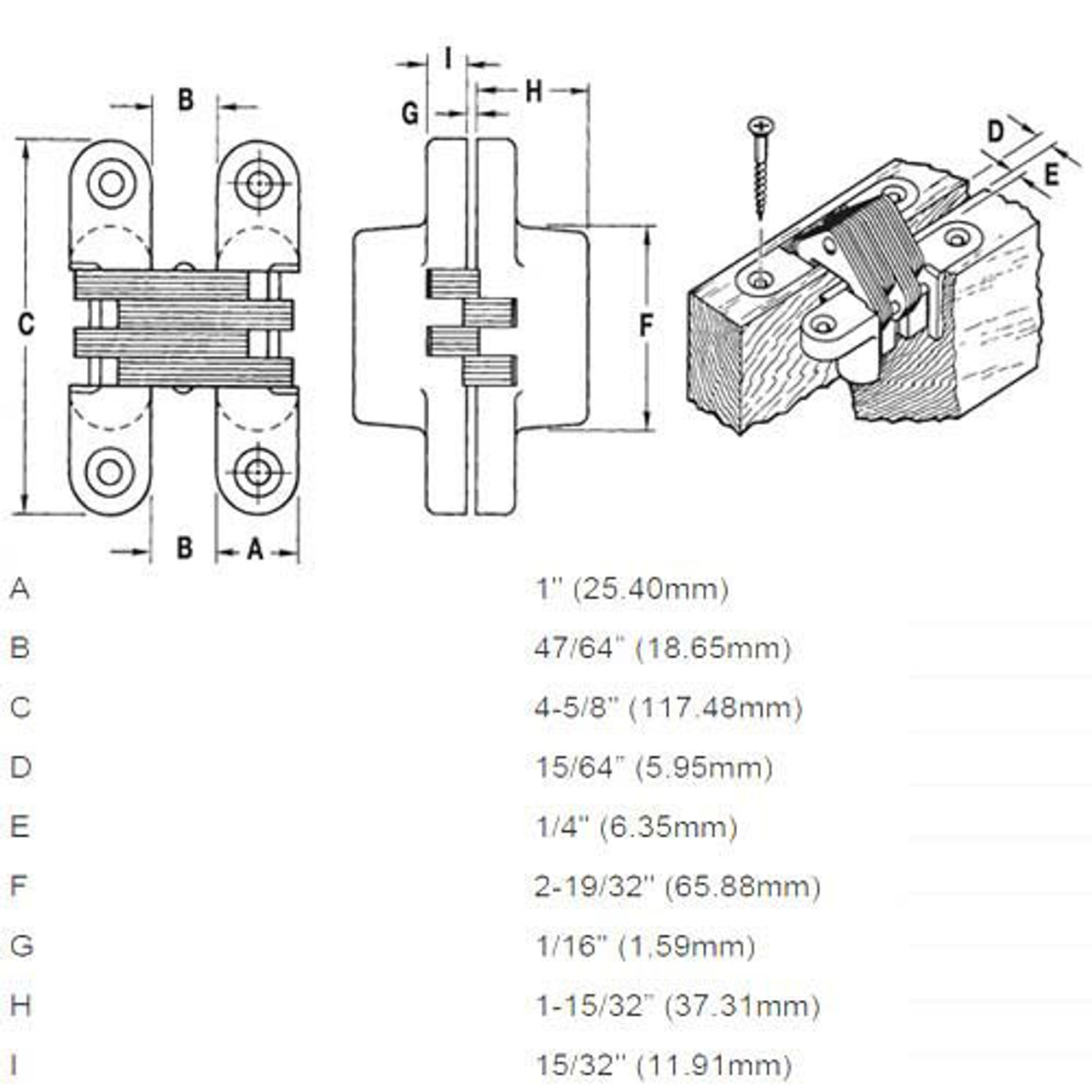 216-US19 Soss Invisible Hinge