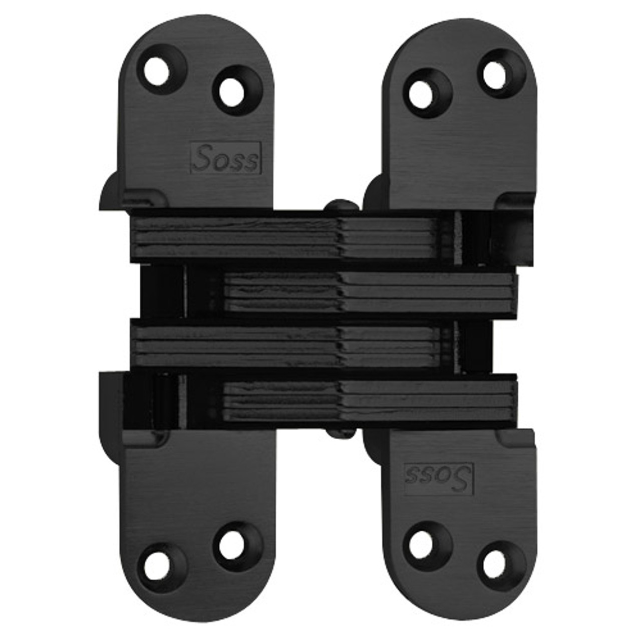 220-US19 Soss Invisible Hinge in Black E-Coated Finish