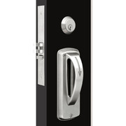 MRX-A-LTF-630-RHR-CLFIC TownSteel Ligature Resistant Female Patient Privacy LTF with thumb turn Mortise Lock Single Cylinders with Arch Trim - Right Hand Reverse in Satin Stainless Steel