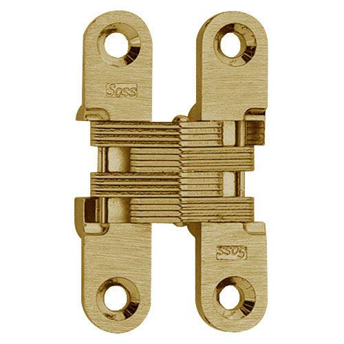 416-US4 Soss Invisible Hinge in Satin Brass Finish
