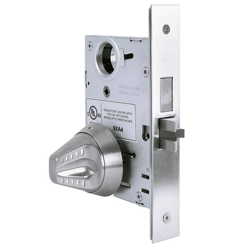 MRX-S-K-01-630 TownSteel Heavy Duty Anti-Ligature Passage x Knobs Mortise Lock Non Keyed with Sectional Trim in Satin Stainless Steel
