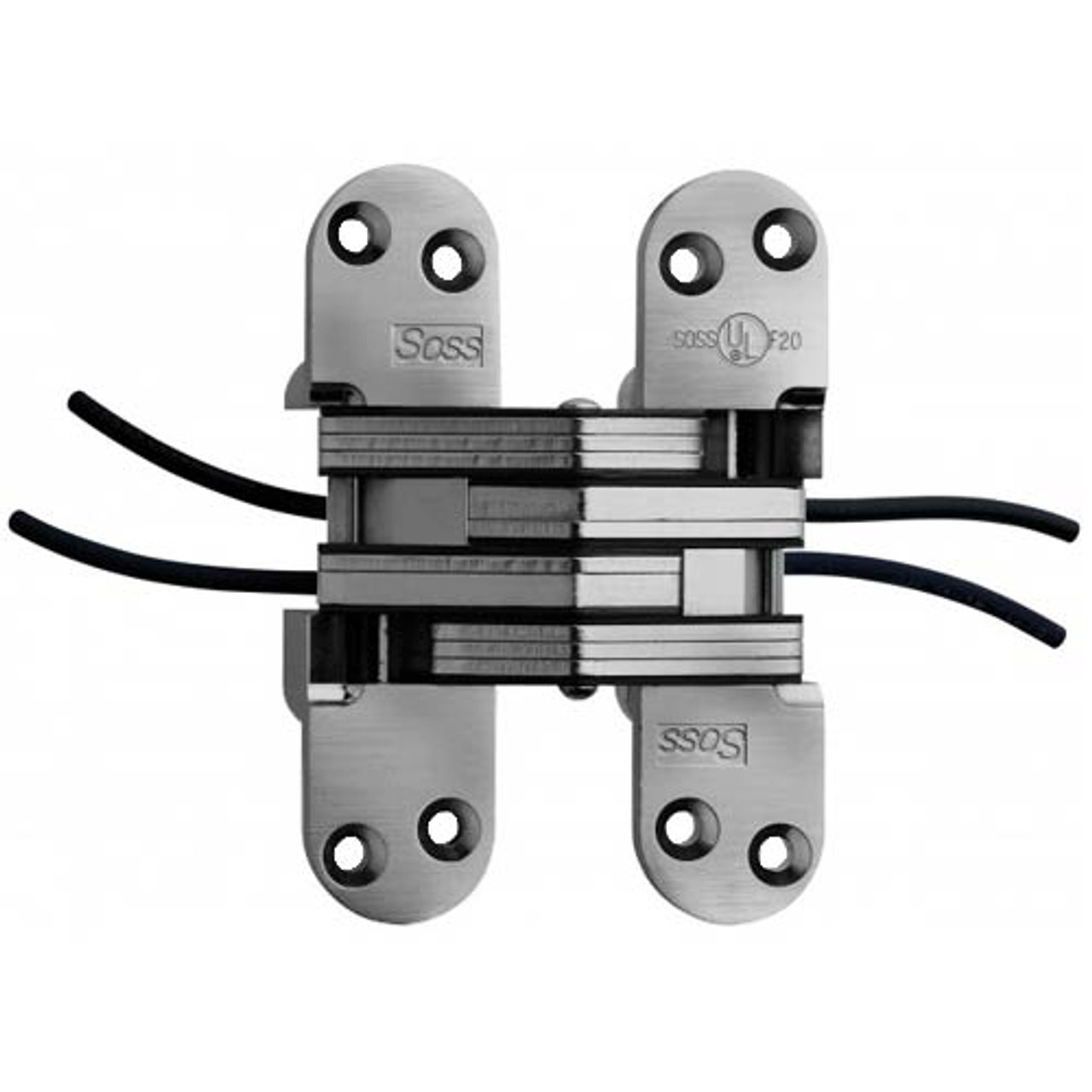 218PT1-US26D Soss Invisible Hinge in Satin Chrome Finish