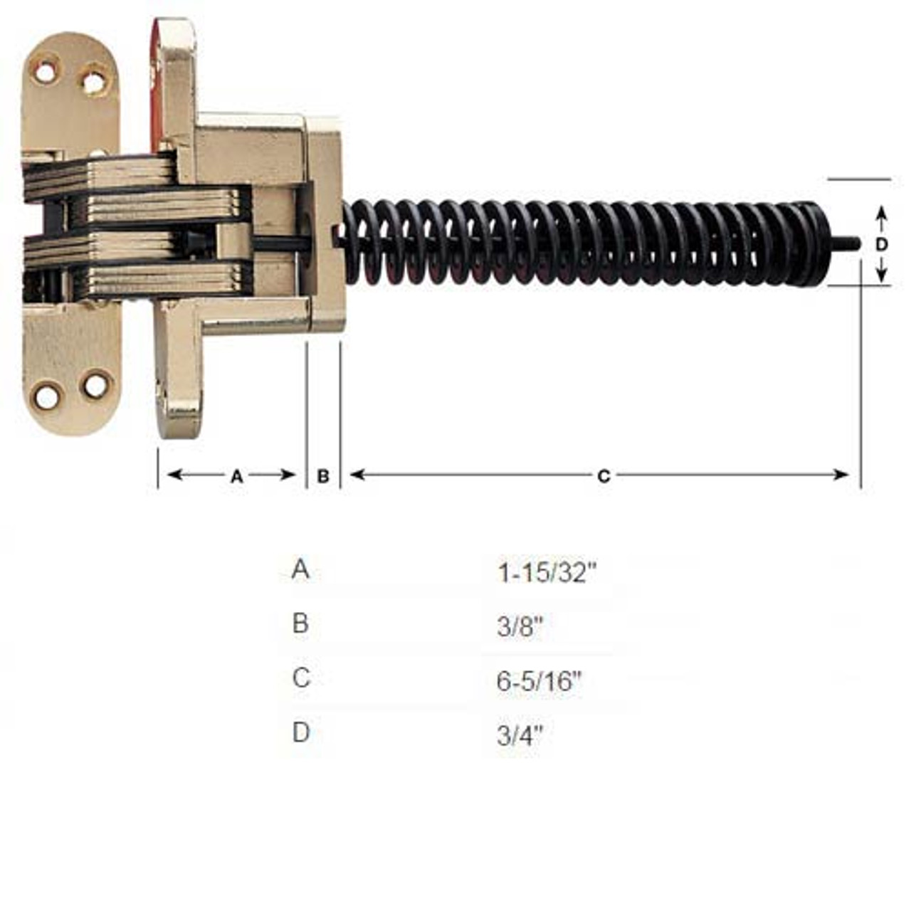216IC-US14 Soss Invisible Hinge 216IC-US14 Soss Invisible Hinge