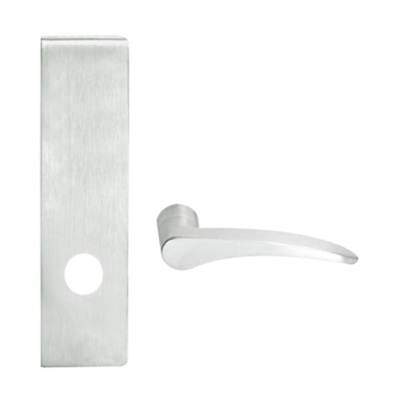 L9010-12N-613-RX-LH Schlage L Series Passage Latch Commercial N Escutcheon, Request to Exit, Mortise Lock with 12 Cast Lever Design in Oil Rubbed Bronze