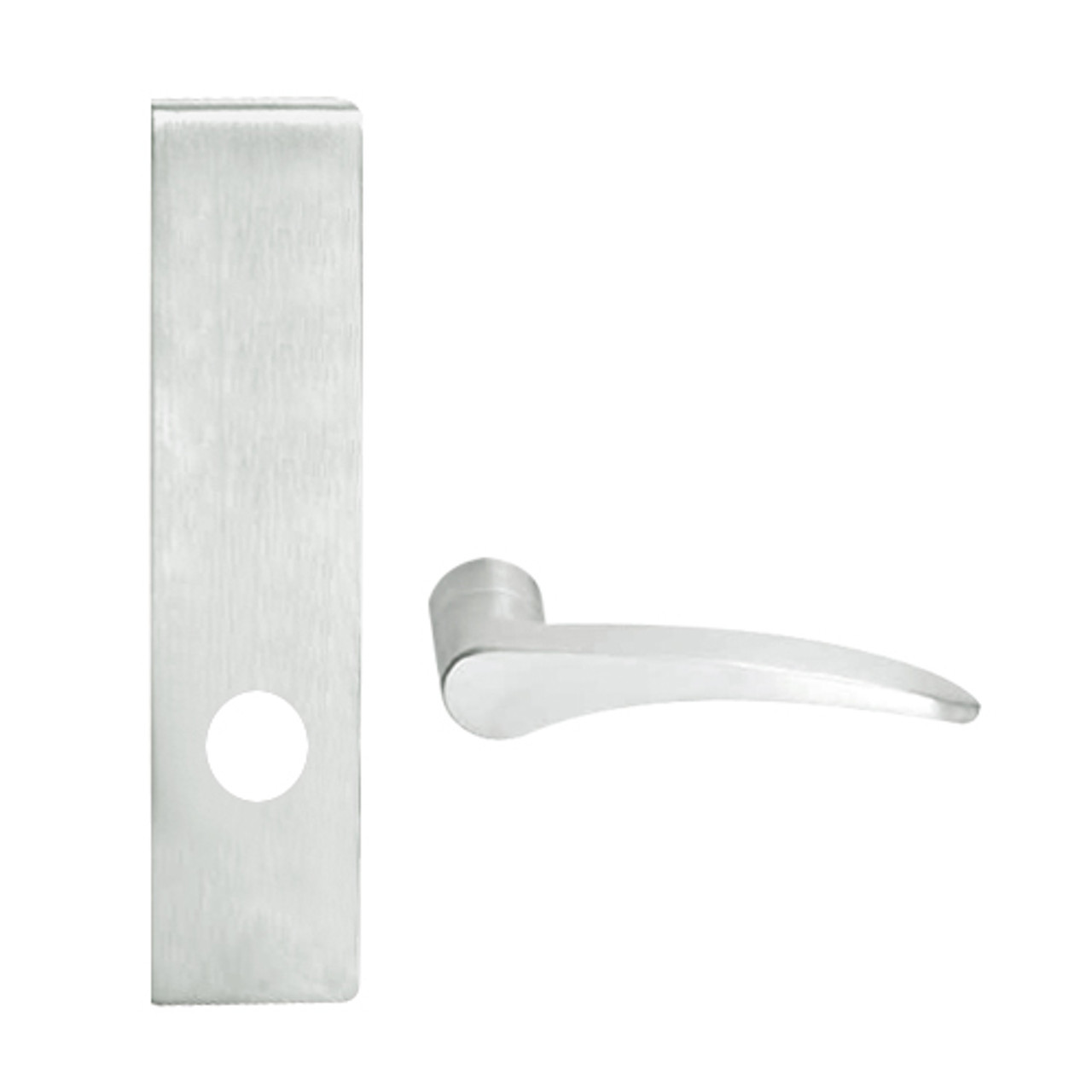 L9010-12L-613-RX-RH Schlage L Series Passage Latch Commercial N Escutcheon, Request to Exit, Mortise Lock with 12 Cast Lever Design in Oil Rubbed Bronze