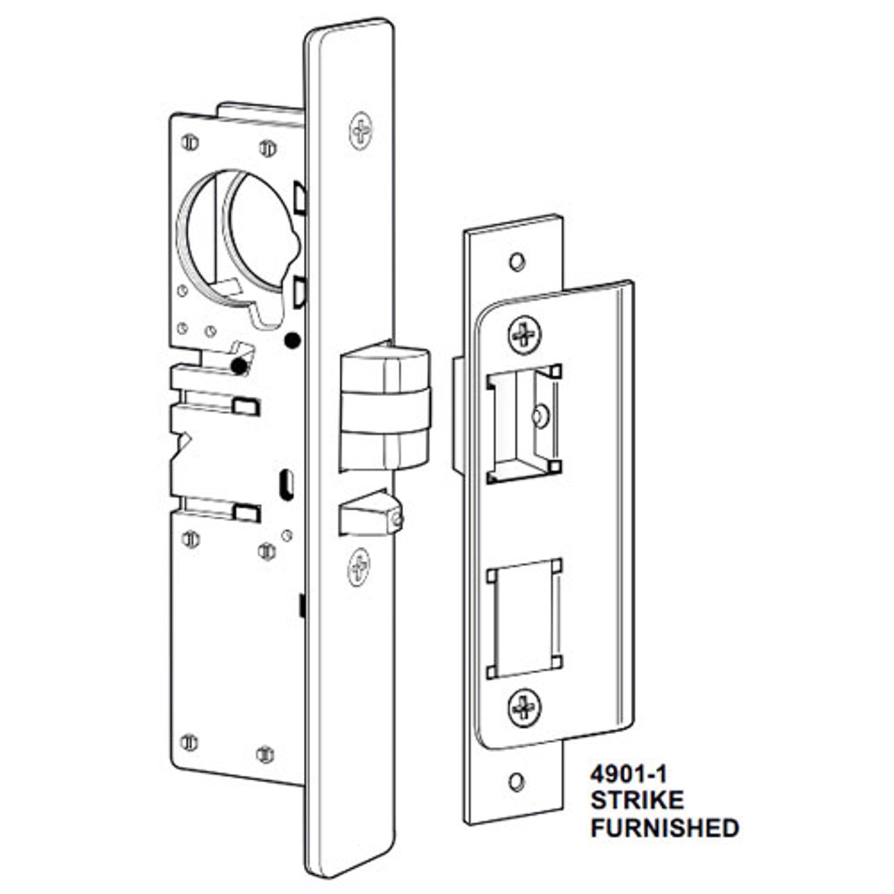 4532-16-202-335 Adams Rite Standard Deadlatch