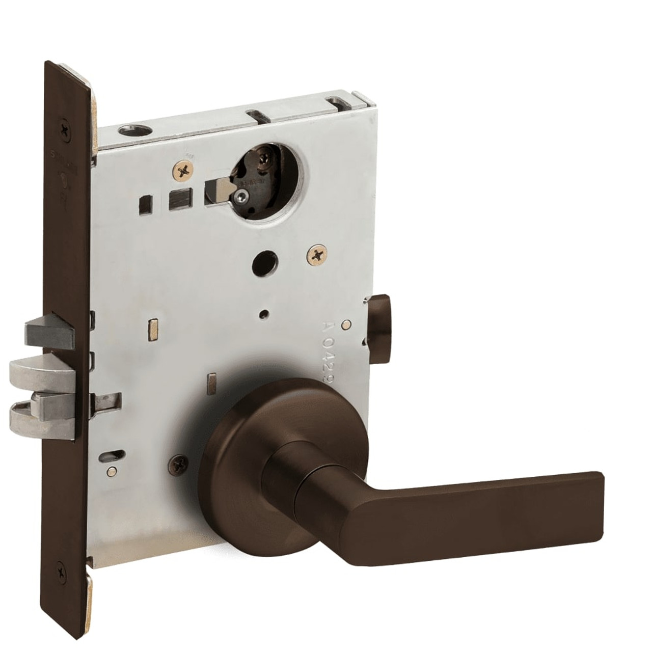 L9050L-01B-613-LX Schlage L Series Less Cylinder Entrance Commercial - Latchbolt Mortise Lock with 01 Cast Lever - B Rose Design in Oil Rubbed Bronze L9050L-01B-613-LX Schlage L Series Less Cylinder Entrance Commercial - Latchbolt Mortise Lock with 01 Cast Lever - B Rose Design in Oil Rubbed Bronze