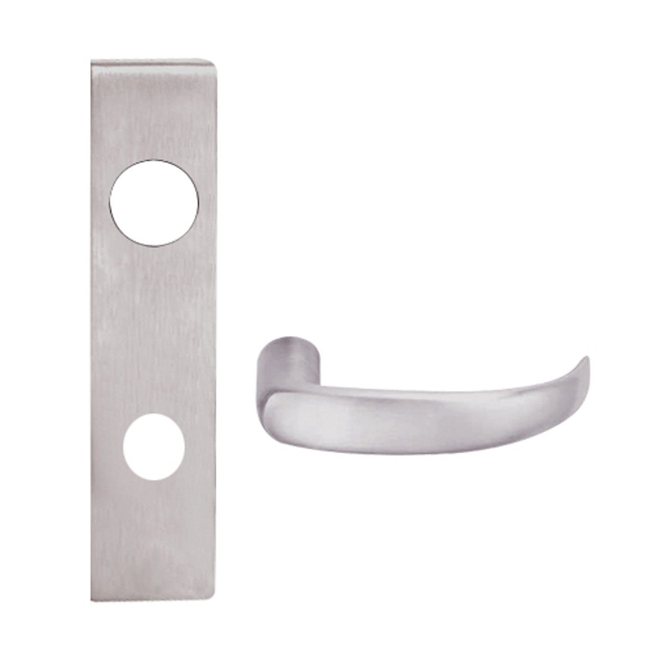 L9050B-17L-630 Schlage L Series Entrance Commercial Mortise Lock with 17 Cast Lever Design Prepped for SFIC in Satin Stainless Steel