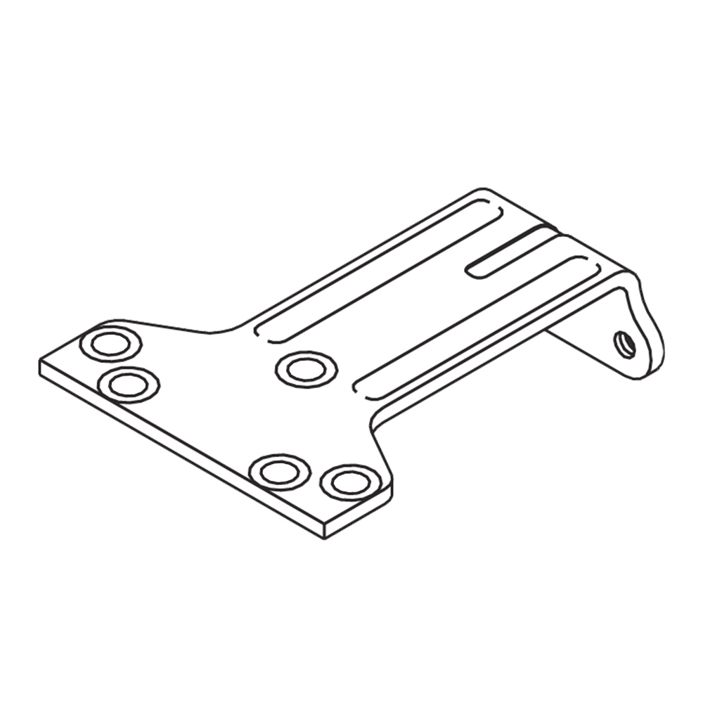 LCN 4110-62FL parallel-arm shoe bracket