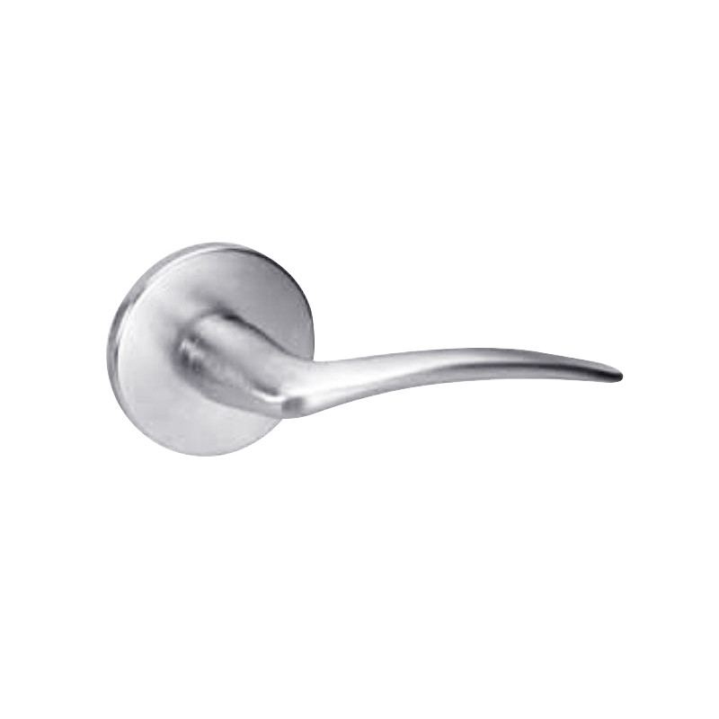 ARR8828FL-625-LH Yale 8800FL Series Non-Keyed Mortise Exit Locks with Arcadia Lever - Left-Handed in Bright Chrome