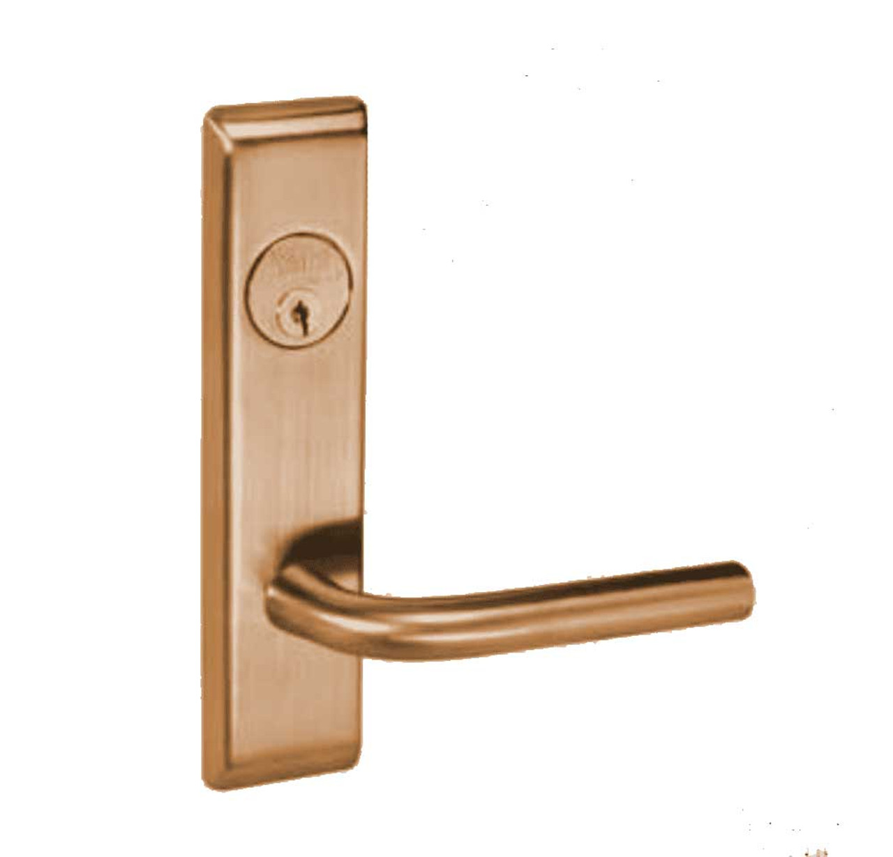 PNCN8833FL-612 Yale 8800FL Series Single Cylinder Mortise Exit Locks with Pinehurst Lever in Satin Bronze