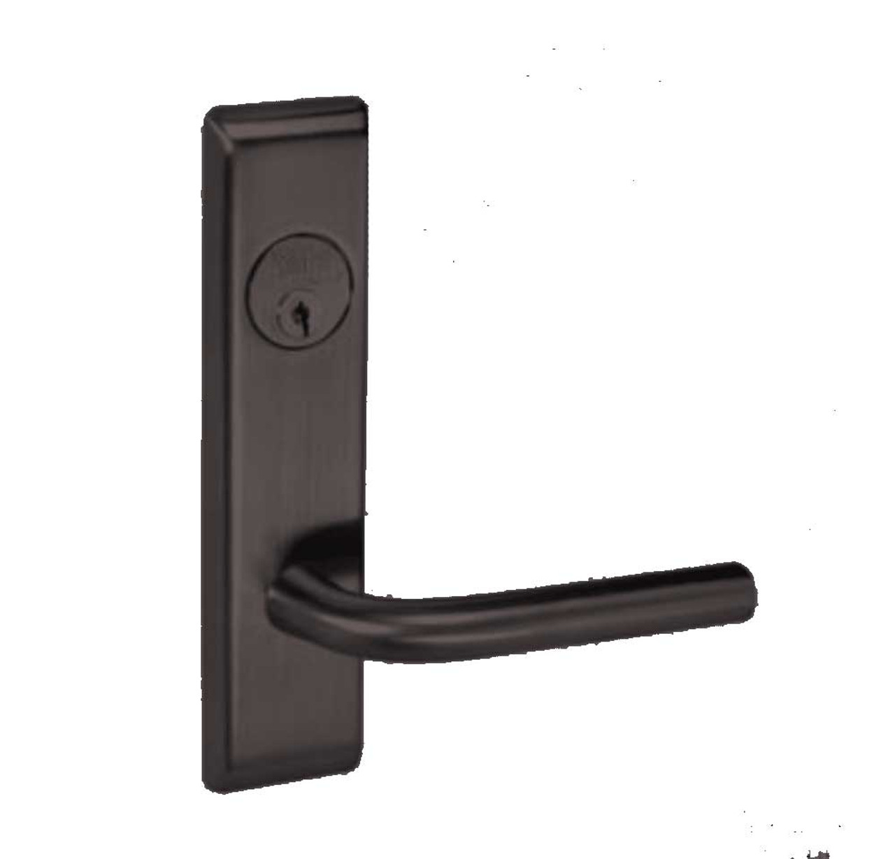 PNCN8860FL-613E-ICLC Yale 8800FL Series Single Cylinder with Deadbolt Mortise Entrance or Storeroom Lock with Indicator with Pinehurst Lever Lock Prepped LFIC in Dark Satin Bronze
