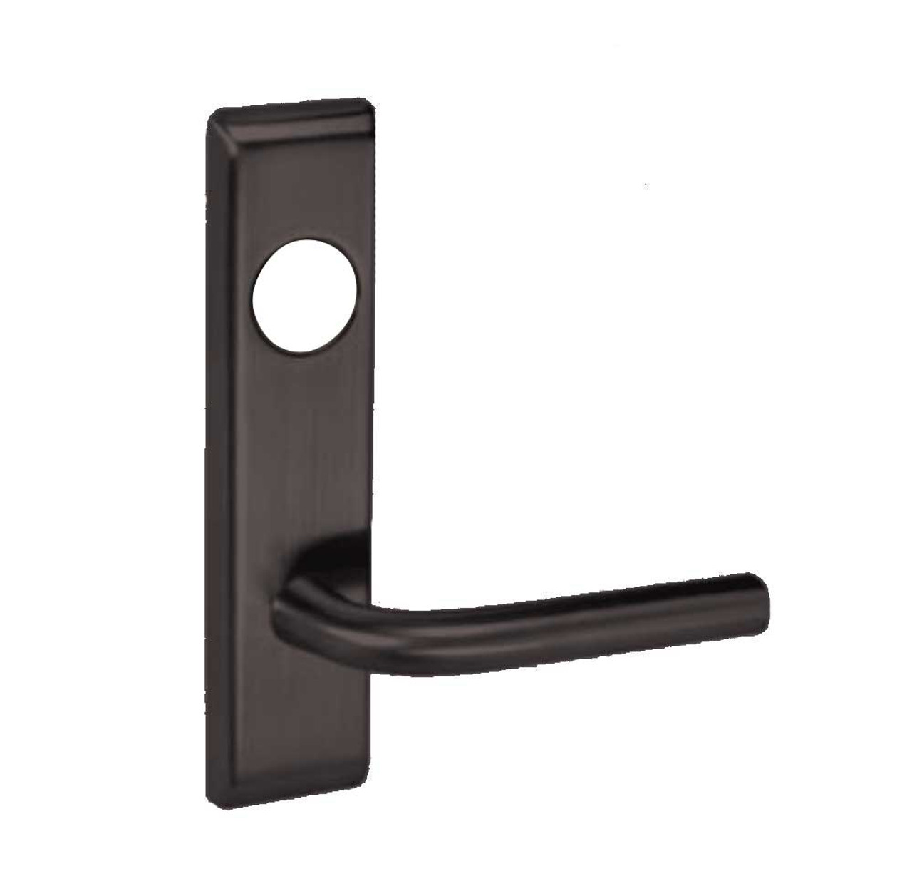 PNCN8864FL-613E-LC Yale 8800FL Series Less Cylinder Mortise Bathroom Lock with Indicator with Pinehurst Lever in Dark Satin Bronze