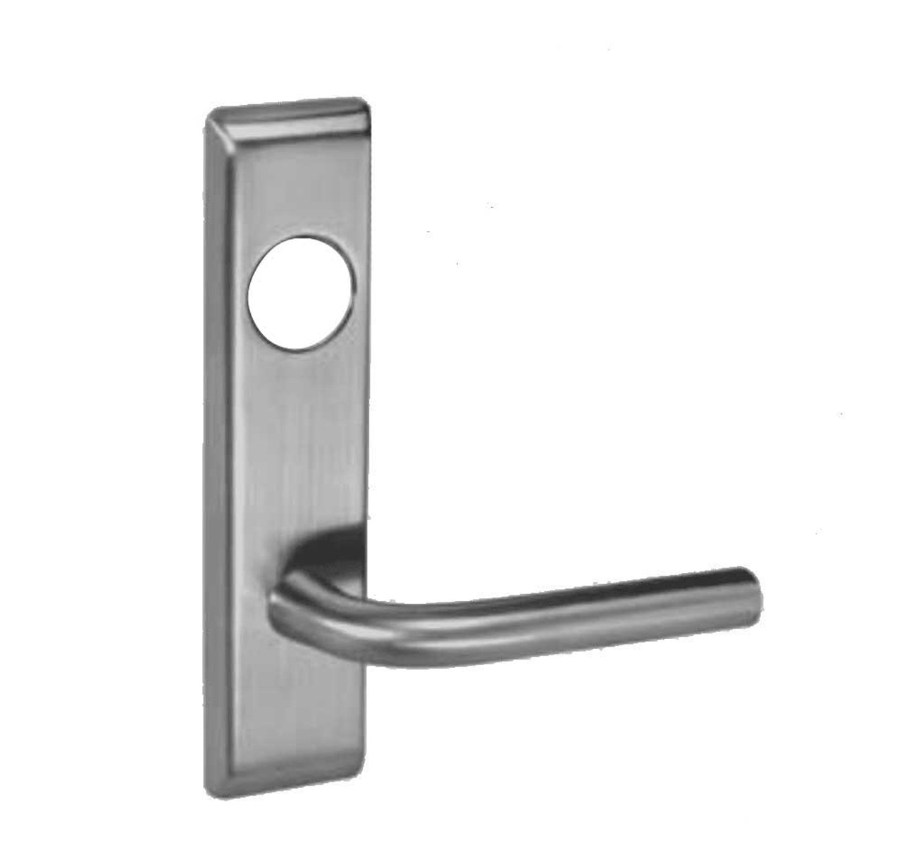 PNCN8847FL-630-LC Yale 8800FL Series Less Cylinder with Deadbolt Mortise Entrance Lock with Indicator with Pinehurst Lever in Satin Stainless Steel