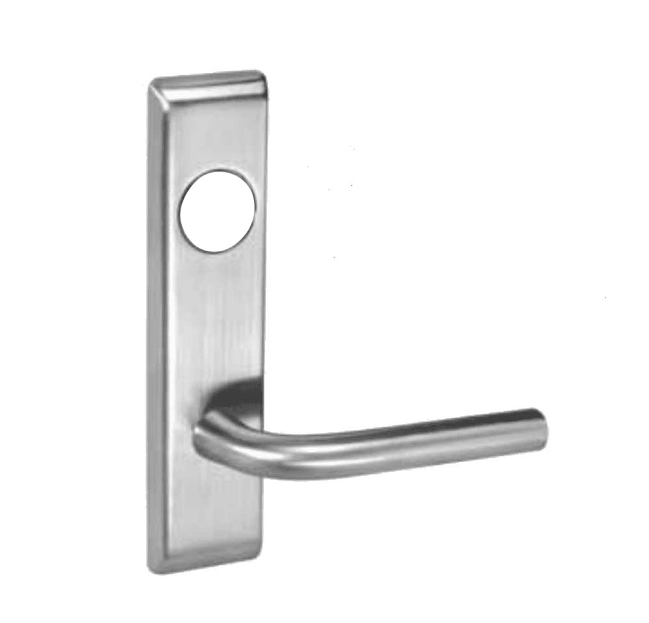 PNCN8860FL-629-LC Yale 8800FL Series Less Cylinder with Deadbolt Mortise Entrance or Storeroom Lock with Indicator with Pinehurst Lever in Bright Stainless Steel