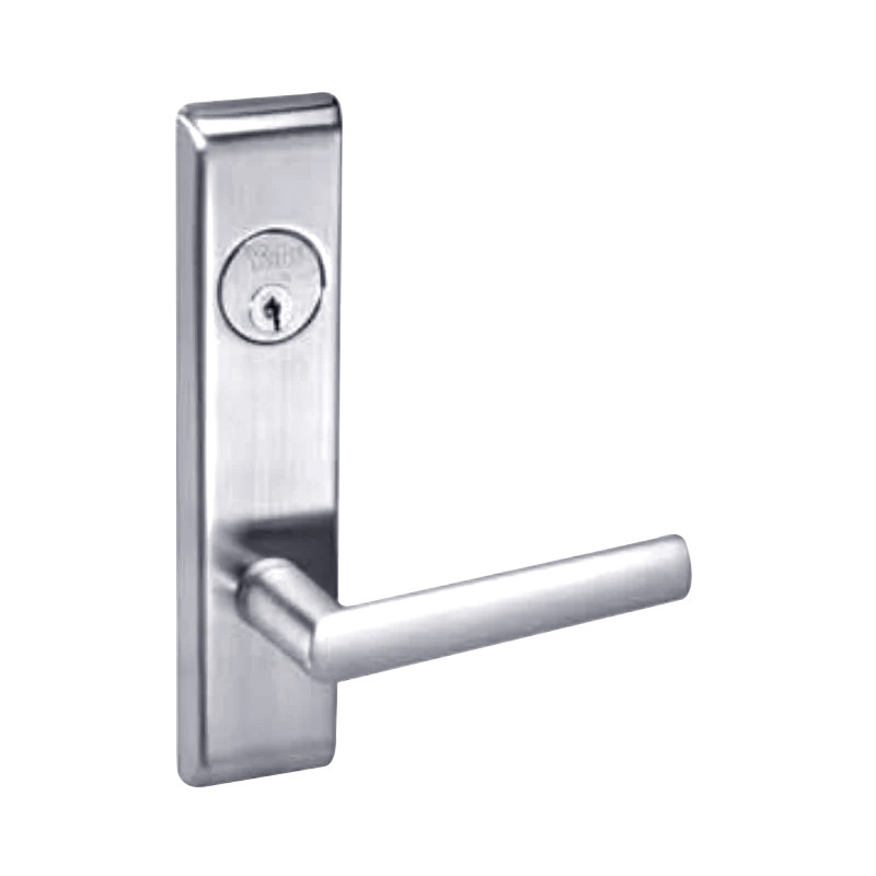 VICN8807FL-625-ICLC Yale 8800FL Series Single Cylinder Mortise Entrance Locks with Virginia Lever Lock Prepped LFIC in Bright Chrome