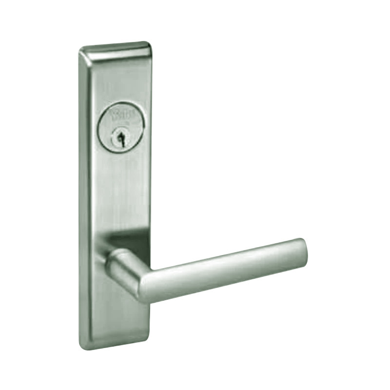 VICN8864FL-619-ICLC Yale 8800FL Series Single Cylinder Mortise Bathroom Lock with Indicator with Virginia Lever Lock Prepped LFIC in Satin Nickel