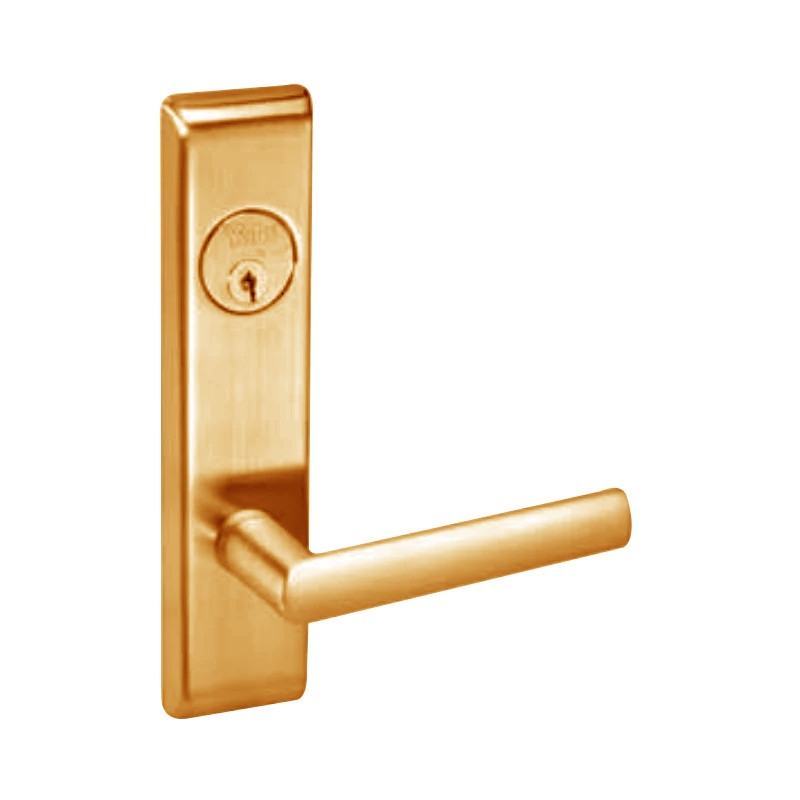 VICN8867FL-612-SFICLC Yale 8800FL Series Single Cylinder with Deadbolt Mortise Dormitory or Exit Lock with Indicator with Virginia Lever Lock Prepped SFIC in Satin Bronze