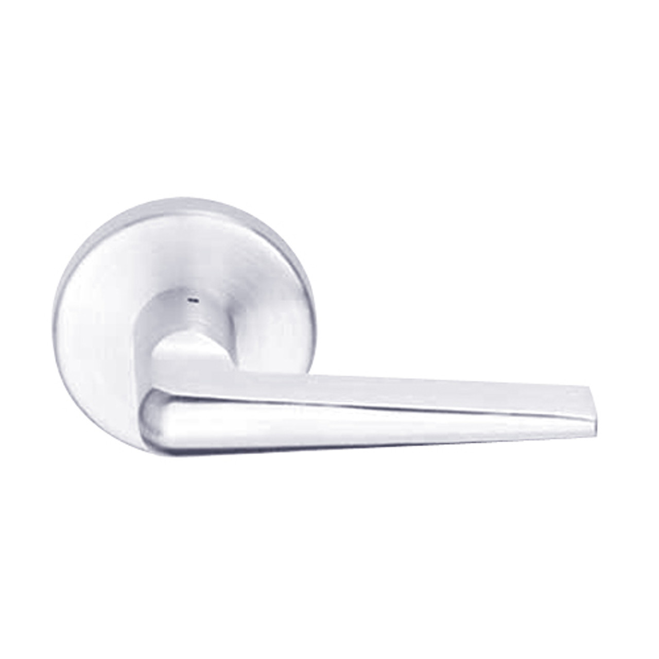 L9076J-05B-625 Schlage L Series Classroom Holdback Mortise Lock with 05 Cast Lever Design Prepped for FSIC in Bright Chrome