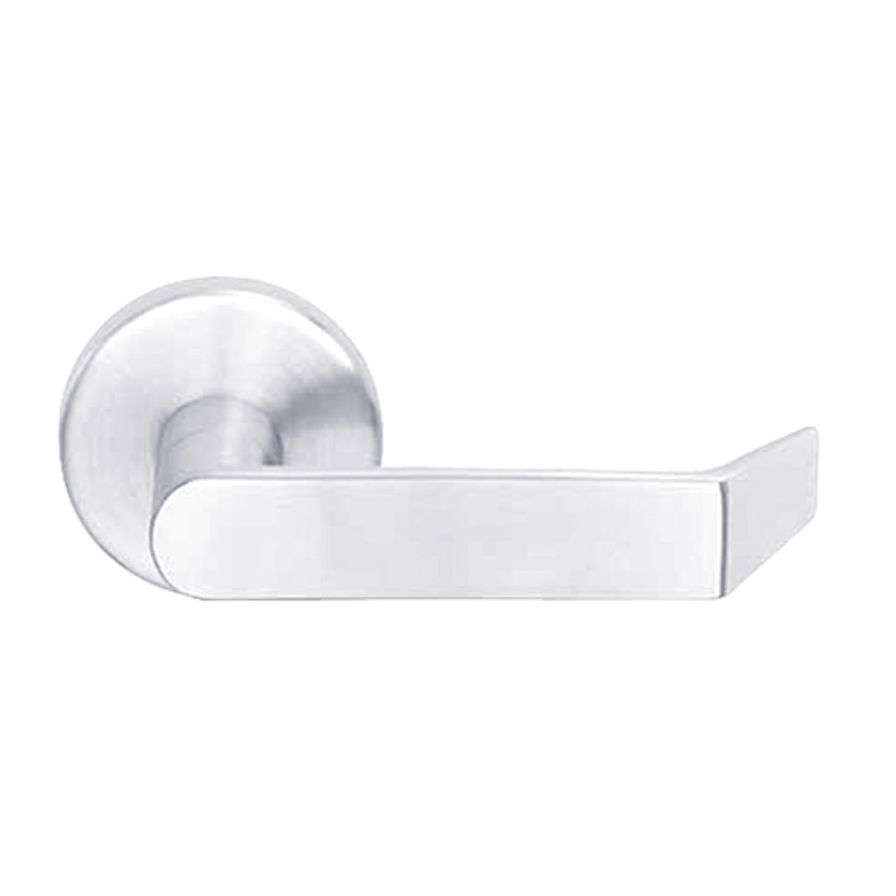 L9076J-06A-625 Schlage L Series Classroom Holdback Mortise Lock with 06 Cast Lever Design Prepped for FSIC in Bright Chrome