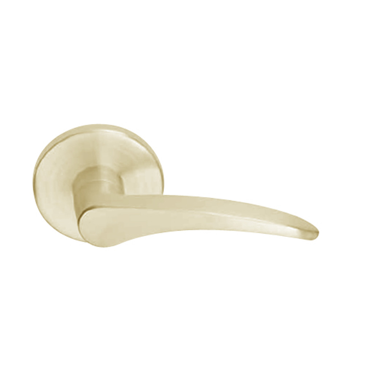 L9076J-12B-606-LH Schlage L Series Classroom Holdback Mortise Lock with 12 Cast Lever Design Prepped for FSIC in Satin Brass